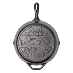 Lodge New Arrival American Road Trip: 12 Inch Seasoned Cast Iron Skillet, North Carolina